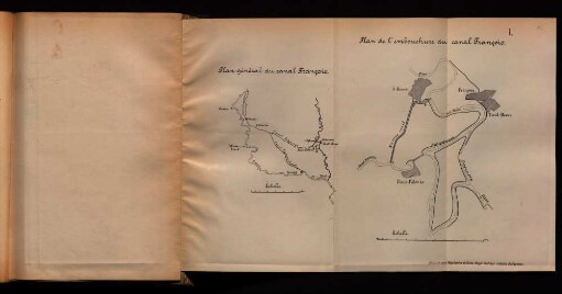 1. Plan de l´embouchure du canal Francois.
