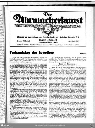 Verbandstag der Juweliere (Schluß)