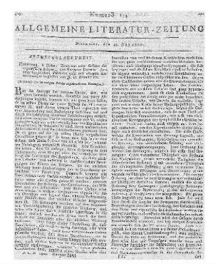 Witschel, J. H. W.: Balsora. Ein morgenländisches Schauspiel. Nürnberg: Stiebner 1799