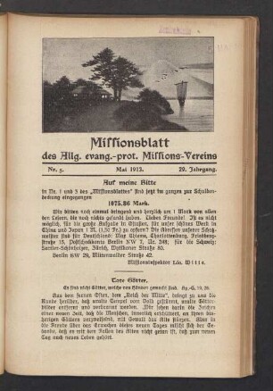 Nr. 5. Mai 1913