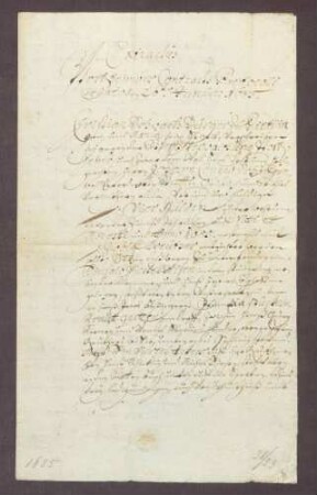 Gültbrief des Christian Schwarz und seiner Frau Maria von Dietlingen gegen die Stiftsverwaltung zu Pforzheim