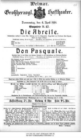 Die Abreise