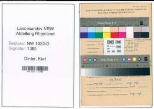 Entnazifizierung Kurt Dinter , geb. 00.00.0000 (Schuldirektor)