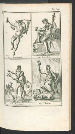 Tafel: 21. Mercure. 22. Bacchus. [...]