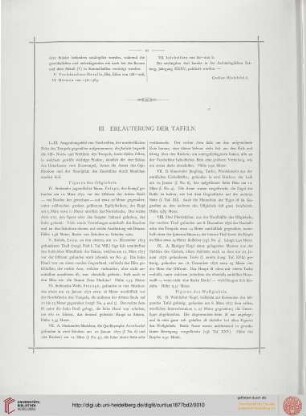 III. Erläuterungen der Tafeln