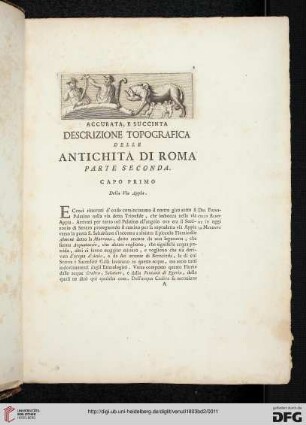 Capo Primo: Della Via Appia