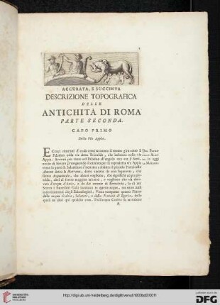 Capo Primo: Della Via Appia