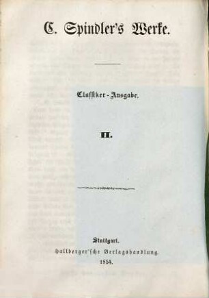 Der Jude : deutsches Sittengemälde aus der ersten Hälfte des fünfzehnten Jahrhunderts, 2. Band