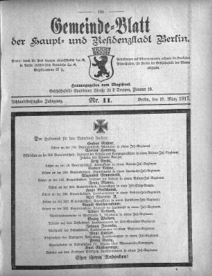 1917,11: Nr. 11, 18. März 1917