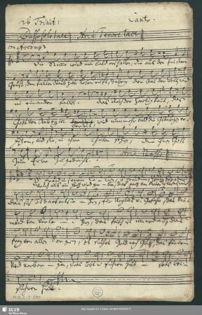 Stimmensatz [Schreiber: Reichard, J. G.; u.a.]
