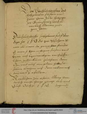Widmungsbrief