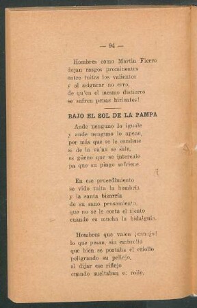 Bajo el sol de la Pampa