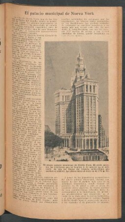 El palacio municipal de Nueva York