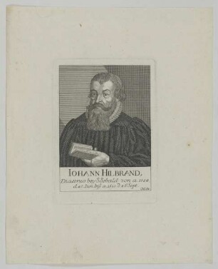 Bildnis des Iohann Hilbrand