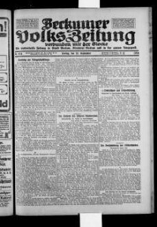 Beckumer Volks-Zeitung. 1921-1930