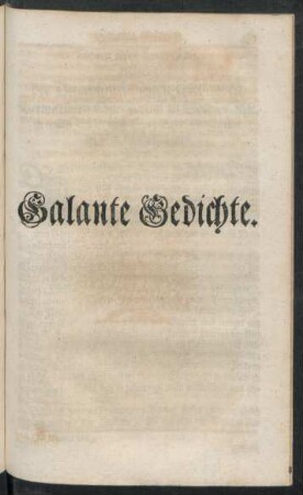 Galante Gedichte