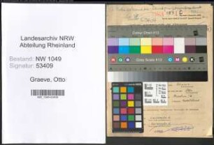 Entnazifizierung Otto Graeve , geb. 16.06.1902 (Richter)