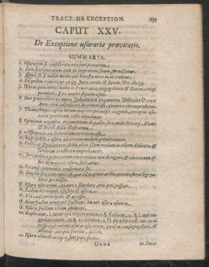 Caput XXV. De Exceptione usurariae pravitatis