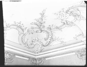 Potsdam, Neues Palais, Wohnung Friedrich II., Speisezimmer, R.:215, Deckendetail.