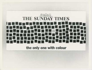 Plakat "The Sunday Times - The only one with colour" von John Donegan