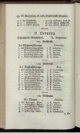 II. Ordnung. Schleichende Amphibien.