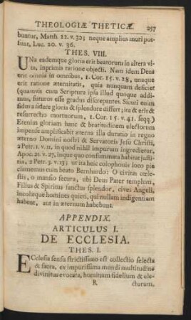 Articulus I. De Ecclesia.