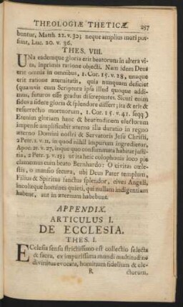 Articulus I. De Ecclesia.