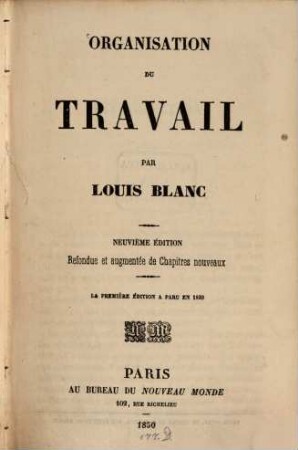 Organisation du travail