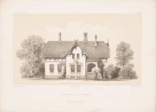 Försterhaus, Kröchlendorf: Ansicht (aus: Architektonisches Skizzenbuch, H. 112/1, 1872)