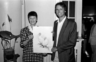 Haus der Natur: Loki Schmidt eröffnet Kunstausstellung des kandischen Ornithologen Jack Poll