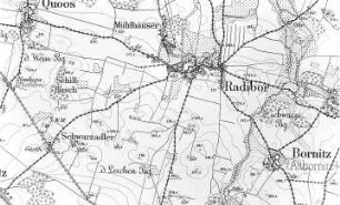 Radibor-Schwarzadler. Meßtischblatt, Sekt. Luttowitz, 1884