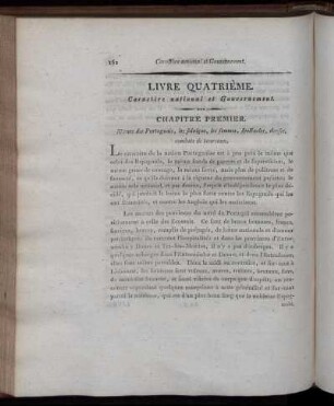 Chapitre Premier. Moeurs de Portuguais, les fidalgos, les femmes, spectacles, danses, combats de taureaux.