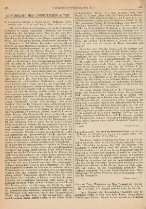 515-516 [Rezension] Gieselmann, Reinhard, Kirchenbau