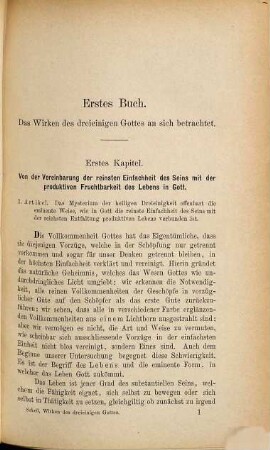 Das Wirken des dreieinigen Gottes