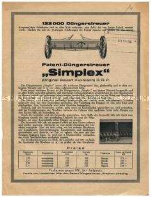 Düngerstreuer "Simplex"