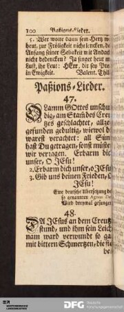 Paßions-Lieder.