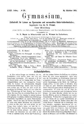 Aufsatzfabriken : II.