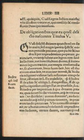 De obligationibus quae ex quasi delicto nascuntur Titulus V,