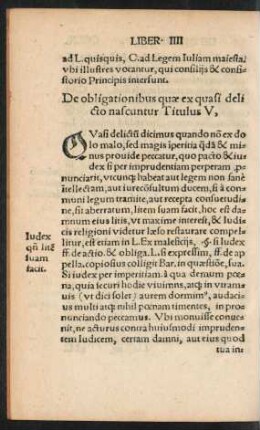De obligationibus quae ex quasi delicto nascuntur Titulus V,