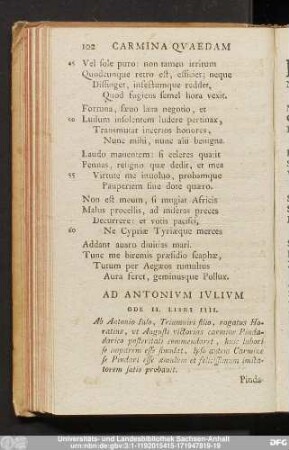 Ad Antonium Iulium.