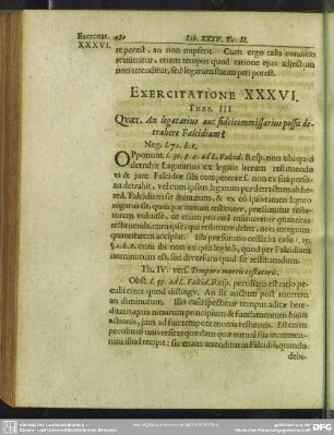 Exercitatione XXXVI.