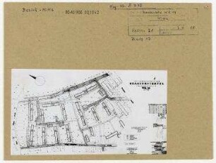 Teilbebauungsplan Neanderviertel. Wohnkomplex 14, 1. Bauabschnitt. Berlin, Mitte, Neanderviertel/Alte Jakobstraße/Prinzenstraße (ab 1960 Heinrich-Heine-Straße)/Annenstraße/Dresdener Straße