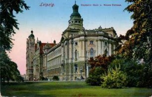 Leipzig: Deutsche Bank u. Neues Rathaus