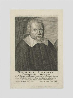 Bildnis des Nicolavs Langivs