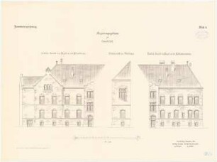 Regierungsgebäude, Osnabrück: Aufrisse 1:100