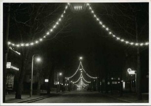 Weihnachtliche Beleuchtung in Freiburg
