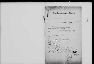 Künstle, Franz Xaver Dr.; Landgerichtsrat; geb. 8.10.1879 in Schutterwald