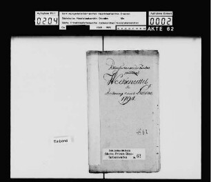 Wochenzettel zur Rechnung des Blaufarbenwerks Zschopenthal auf das Quartal Luciae 1794