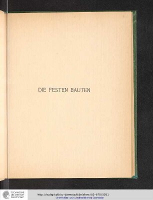 Die festen Bauten