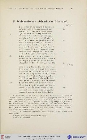 II. Diplomatischer Abdruck der Inkunabel